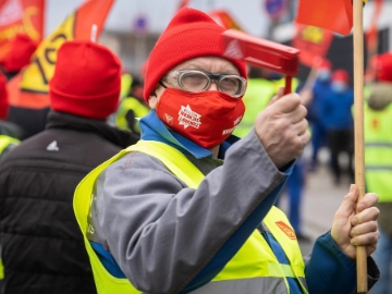 Warnstreik bei GKN auch in der Spätschicht